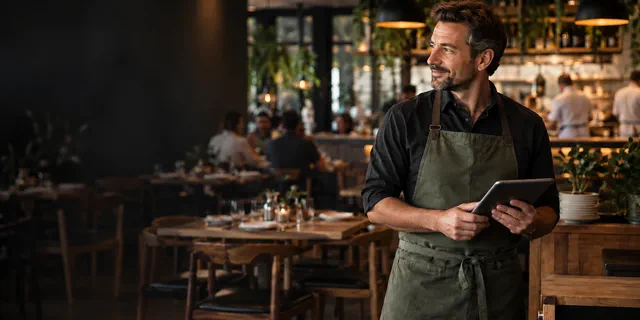 Gastheer in een restaurant