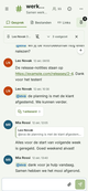 Teamgesprek op een telefoon
