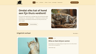 Een voorbeeldwebsite op een computer.