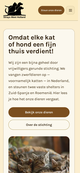Dezelfde voorbeeldwebsite op een telefoon.