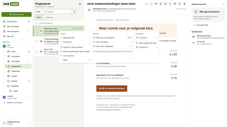 Een bericht in Ongewenst met de optie om het terug te zetten naar de inbox.
